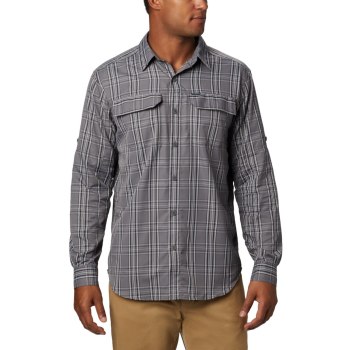 Columbia Muške Košulje - Silver Ridge 2.0 Plaid Long Sleeve Tall Sive | ENUT-93264